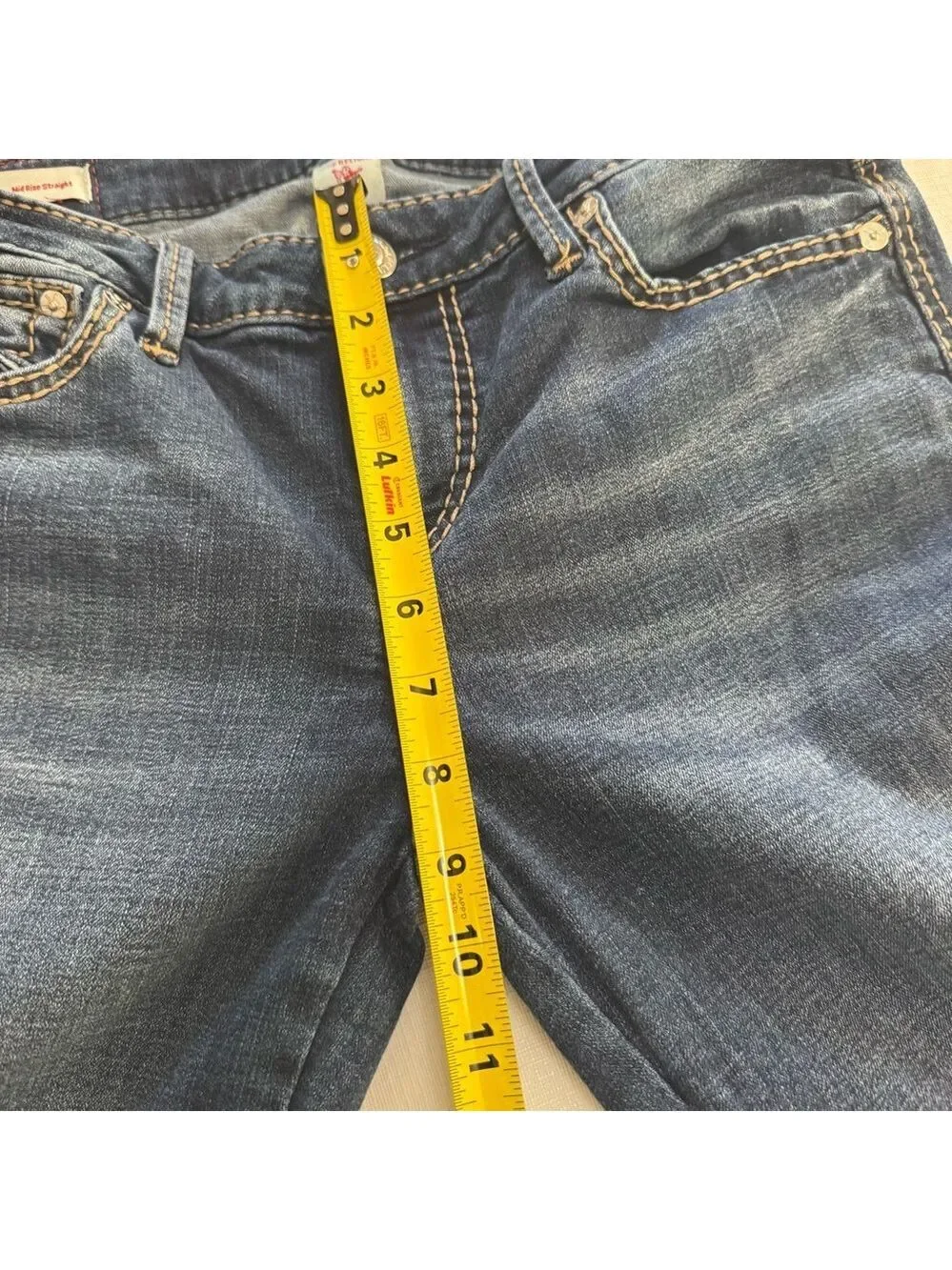 True Religion Billie Mid Rise Women's Straight Leg Jeans SZ 31 - Picture 9 of 12
